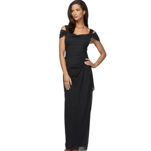 Alex Evenings Sz 10 Black Gown